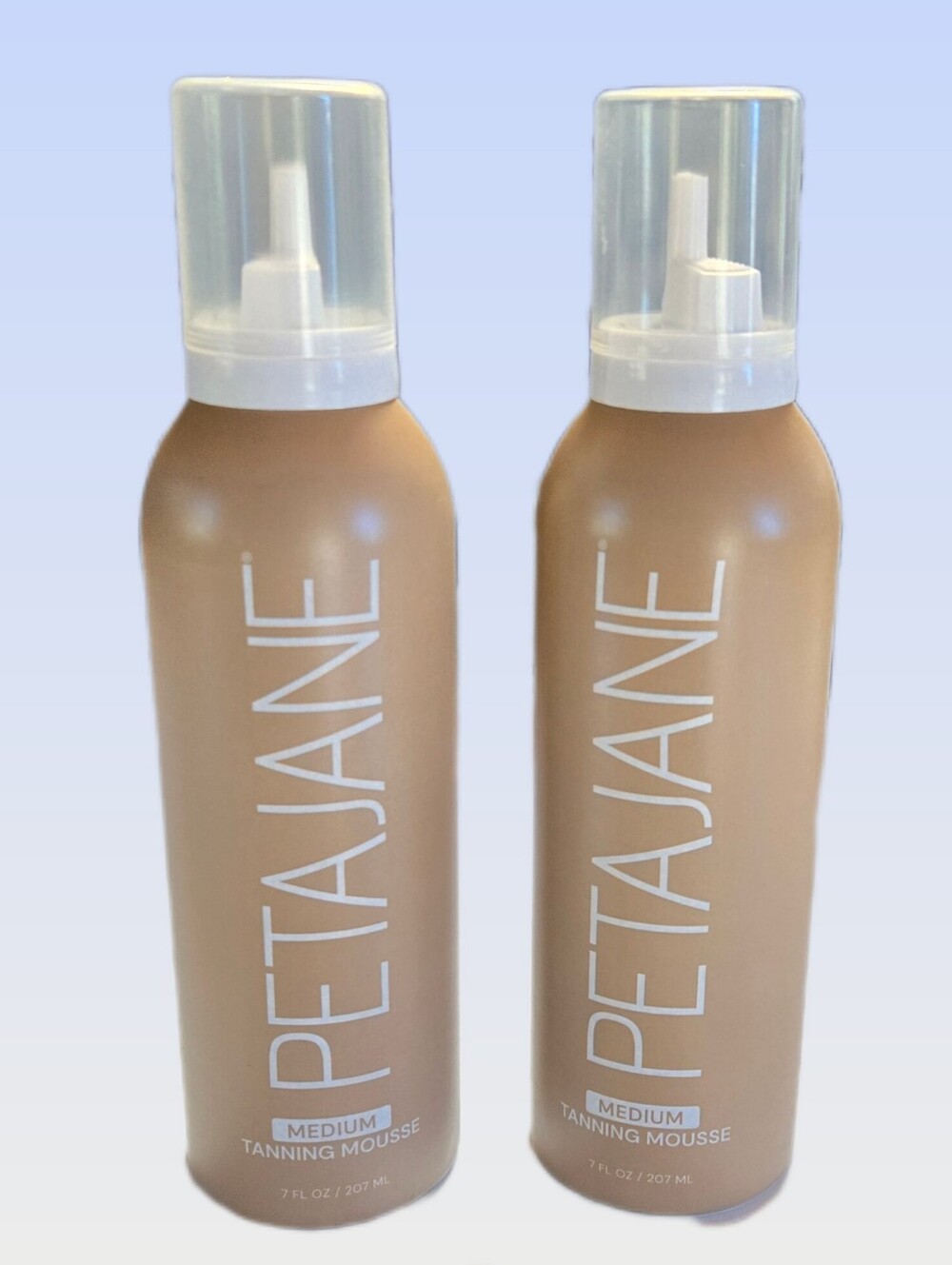 PetaJane Medium Tanning Mousse Two 7 fl  oz Bottles PETA JANE New
